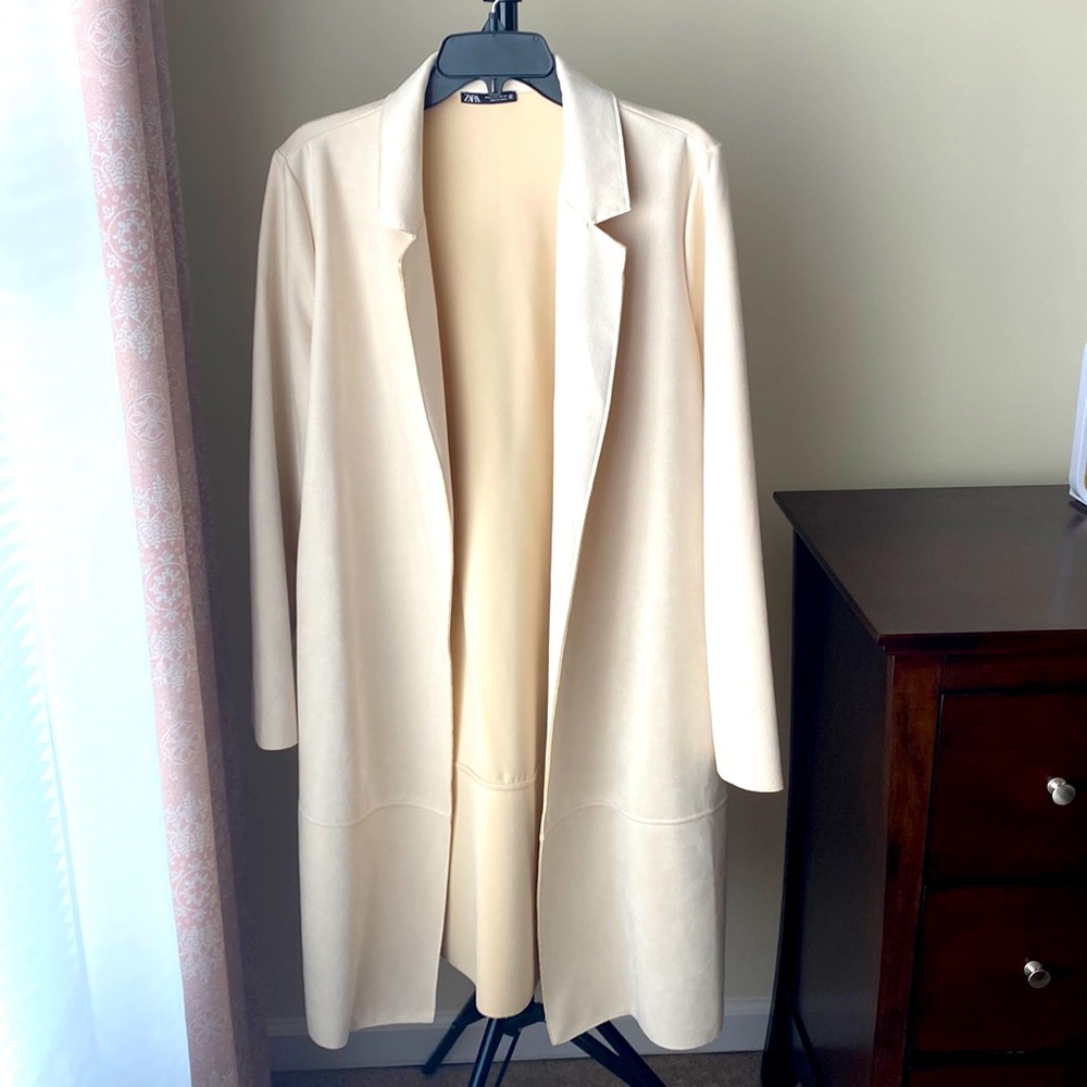 Zara Like Suede Coat L
